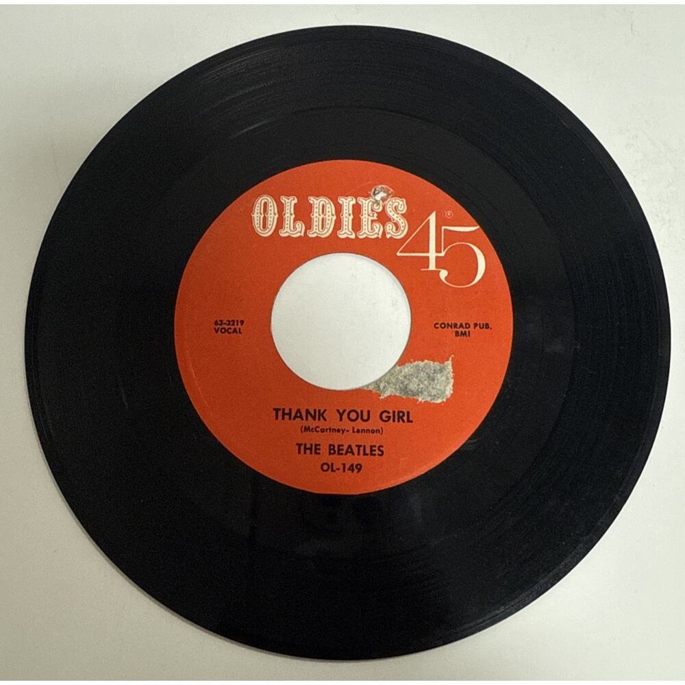 Beatles US Oldies 45 Record OL-149 Do You Want To Know A Secret/Thank You Girl